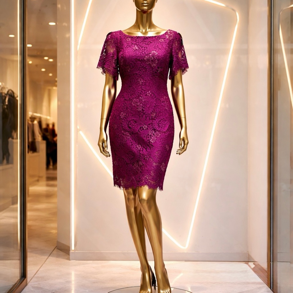 Ivanka Trump Purple Lace Dress